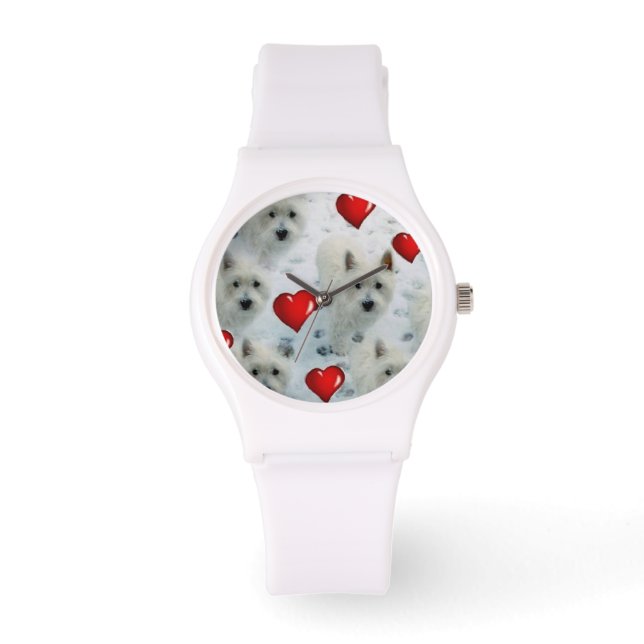 Westies Hearts watch Lovely Birthday Christmas (Front)