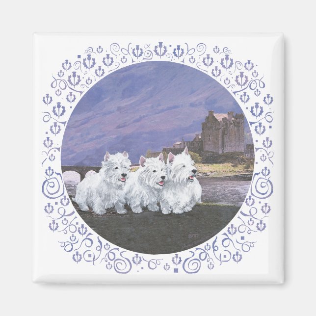 Westies in Scotland Magnet (Front)