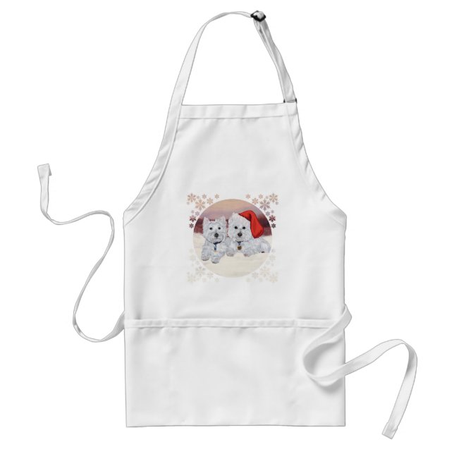 Westies in Wintertime Standard Apron (Front)