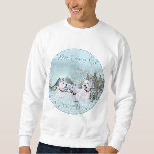 Westies Love the Wintertime Sweatshirt