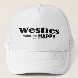 Westies Make Me Happy Trucker Hat