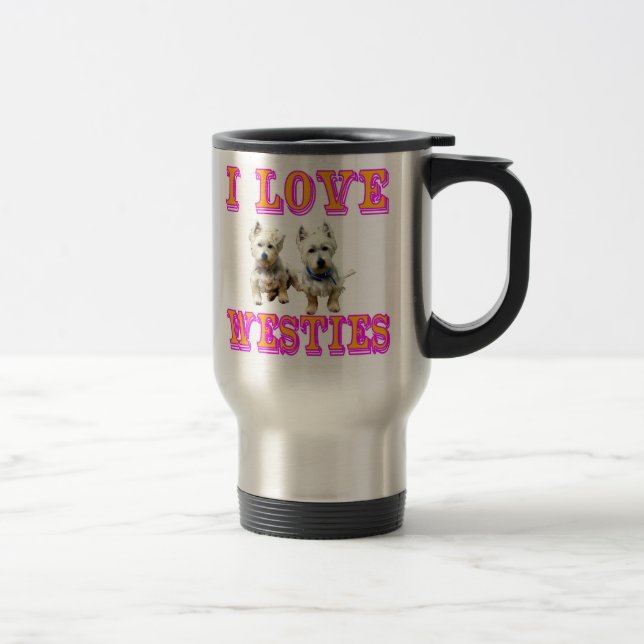 Westies Mug. Travel Mug (Right)