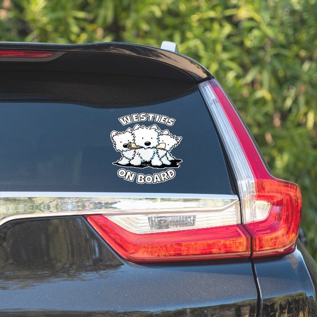 WESTIES ON BOARD Sticker (Car Side)