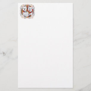 Westies on Tartan Stationery