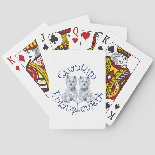 Westies Quantum Entanglement Playing Cards (Back)
