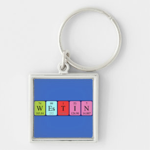 Westin periodic table name keyring