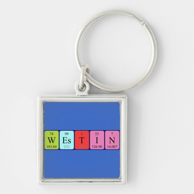 Westin periodic table name keyring (Front)