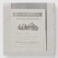 Westinghouse steam turbine  ceramic tile trivet