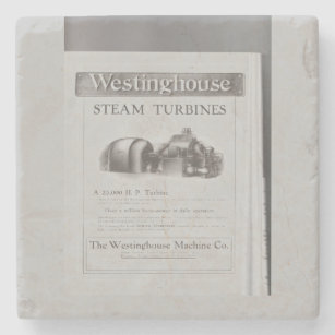 Westinghouse steam turbine  ceramic tile trivet stone coaster