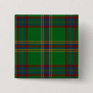 Westmeath County Irish Tartan 2 Inch Square Button