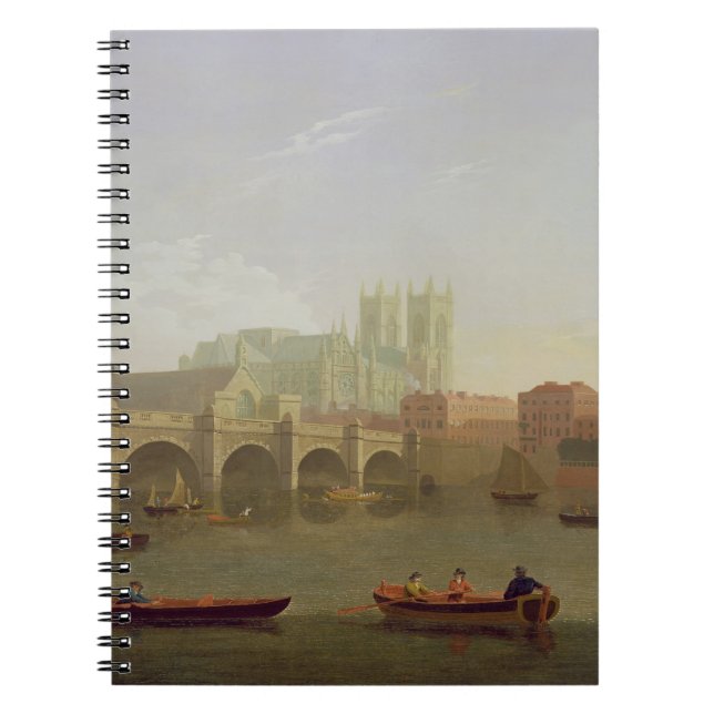 Westminster Abbey and Westminster Bridge Seen from Notebook (Front)