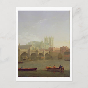 Westminster Abbey and Westminster Bridge Seen from Postcard