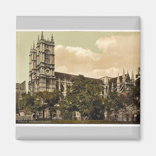 Westminster Abbey, London, England rare Photochrom Magnet