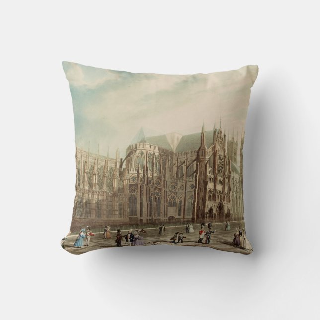 Westminster Abbey Throw Pillow (Front)