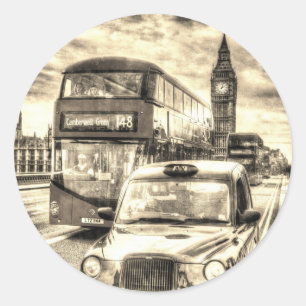 Westminster Bridge London Classic Round Sticker