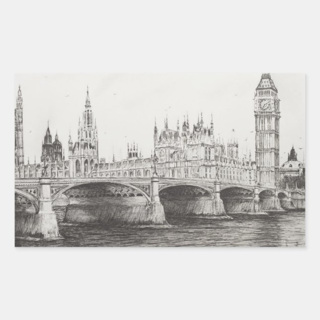 Westminster Bridge London UK. 30/10/2006 Sticker (Front)