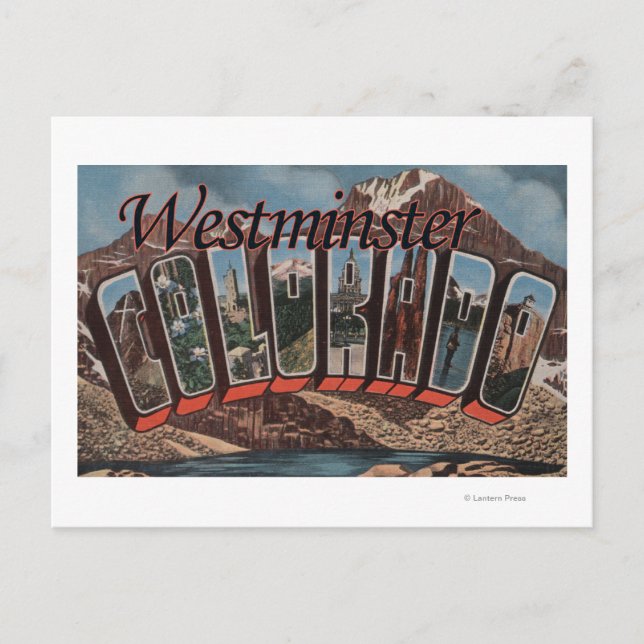 Westminster, Colorado - Large Letter Scenes Postcard (Front)