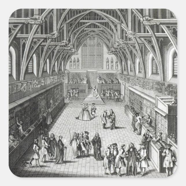 Westminster Hall, The First Day of Term Square Sticker (Front)