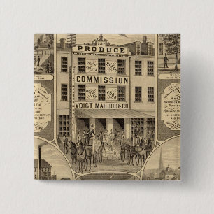 Westmoreland County, Pennsylvania 2 Inch Square Button