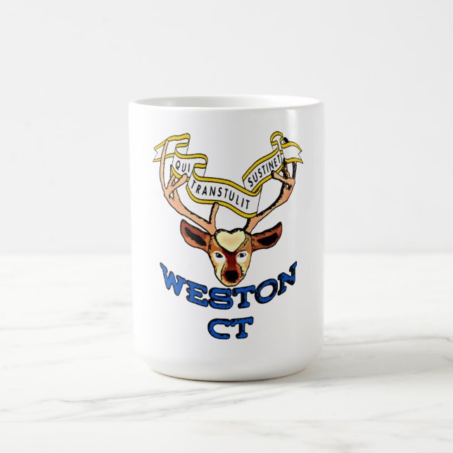 Weston Connecticut USA Deer Magic Mug (Center)
