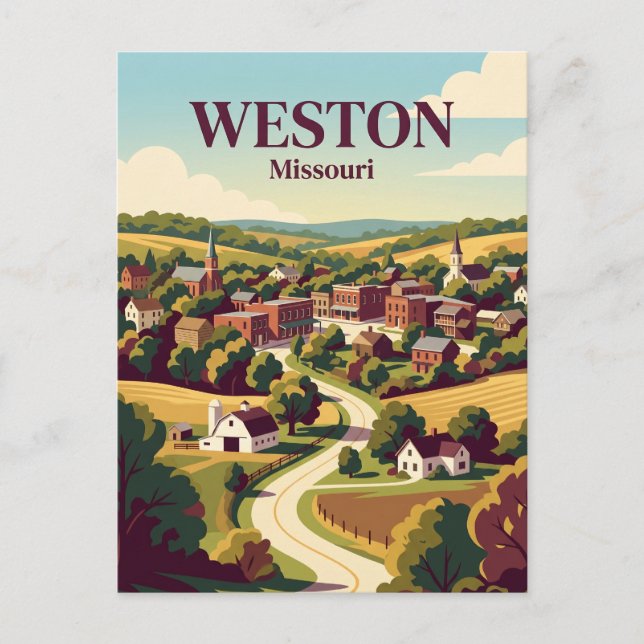 Weston Missouri Postcard (Front)