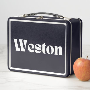 Weston Name Personalized Metal Lunch Box