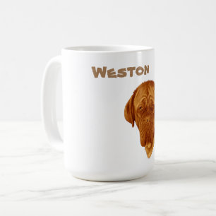 Weston Name With Dogue De Bordeaux, Coffee Mug