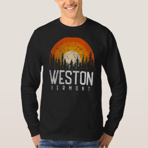 Weston Vermont V Vintage 70s 80s 90s Retro City T-Shirt