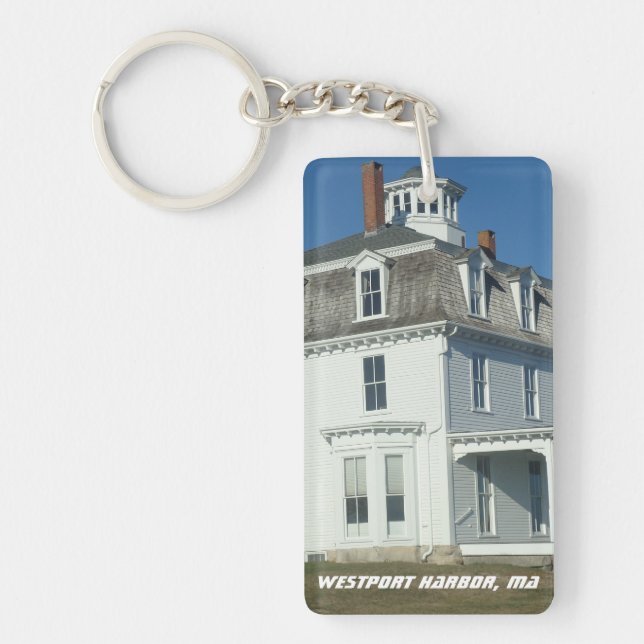 Westport Harbour, Acoaxet MA Keychain (Front)