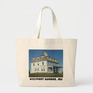 Westport Harbour, MA Large Tote Bag