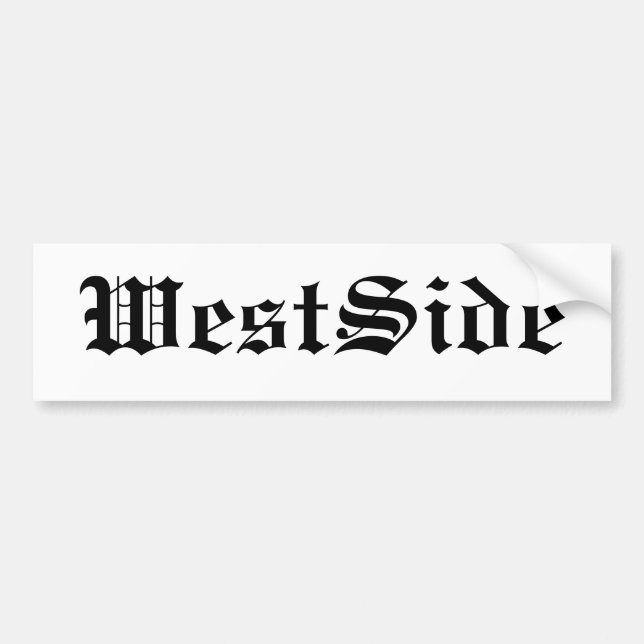 WestSide Bumper Sticker (Front)