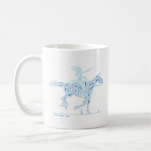 Westworld   Dolores Riding Horse Circuit Graphic Coffee Mug