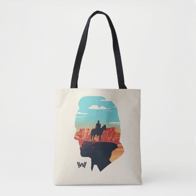 Westworld | Dr. Ford Silhouette Of Man in Black Tote Bag (Front)