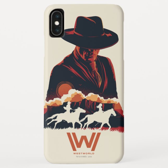 Westworld | Man in Black Desert Silhouette Case-Mate iPhone Case (Back)
