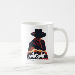 Westworld   Man in Black Desert Silhouette Coffee Mug