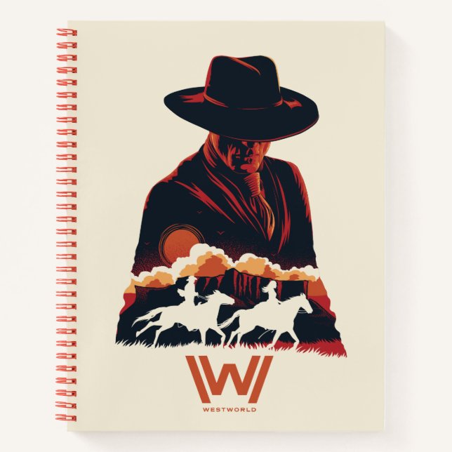 Westworld | Man in Black Desert Silhouette Notebook (Front)