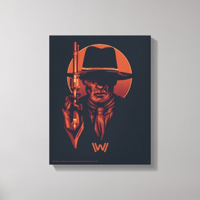 Westworld | Man in Black With Revolver Canvas Print (Front)