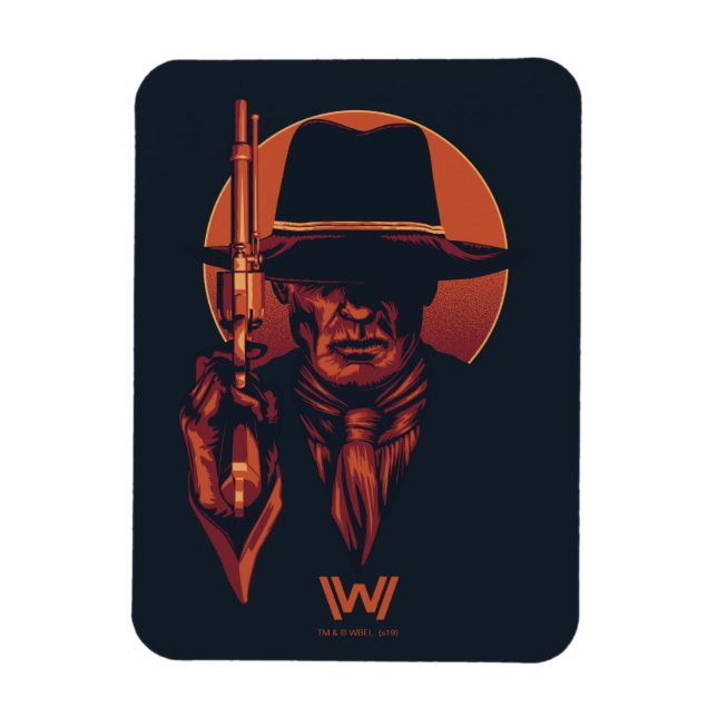 Westworld | Man in Black With Revolver Magnet (Vertical)