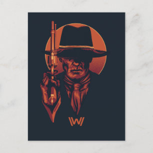 Westworld   Man in Black With Revolver Postcard