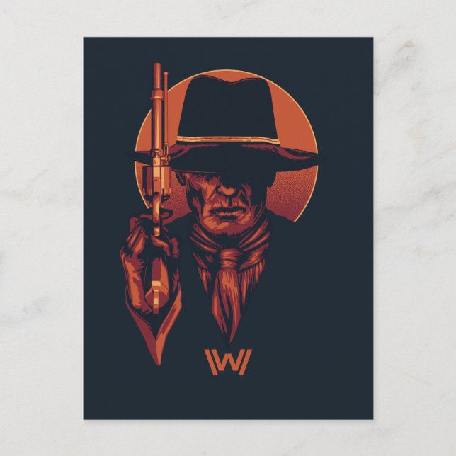 Westworld | Man in Black With Revolver Postcard (Front)