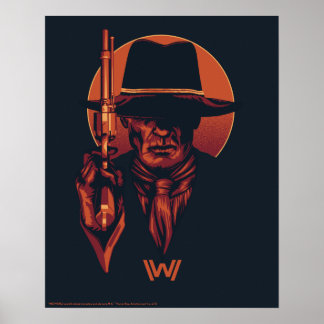 Westworld | Man in Black With Revolver Poster