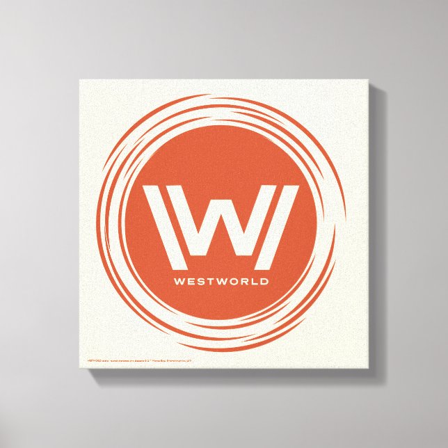 Westworld | Stylized Sun Logo Canvas Print (Front)