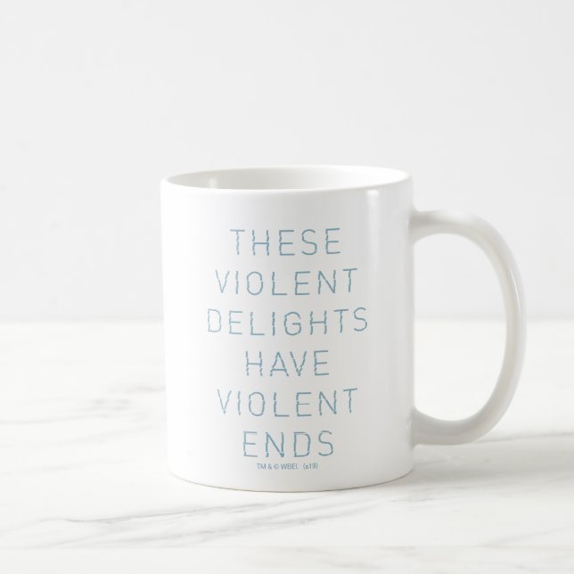 Westworld | "Violent Delights" Typography Quote Coffee Mug (Right)