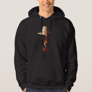 Westworld   White Hat Black Hat Split Graphic Hoodie