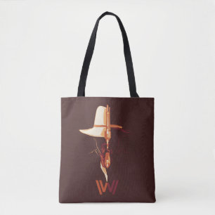 Westworld White Hat Black Hat Split Graphic Tote Bag