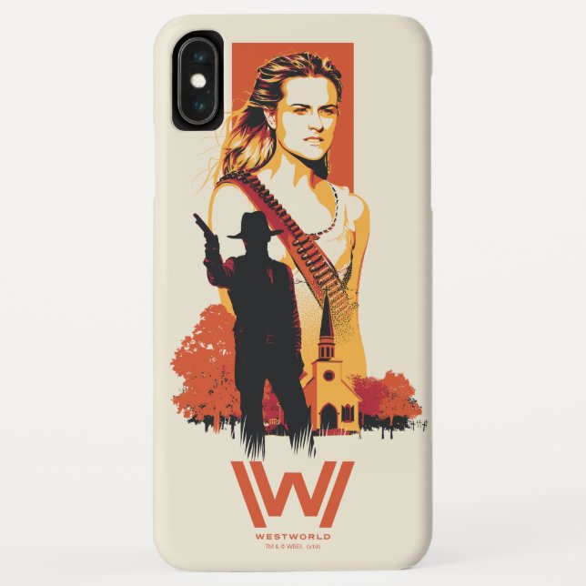 Westworld | Wyatt & Man in Black at White Church Case-Mate iPhone Case (Back)