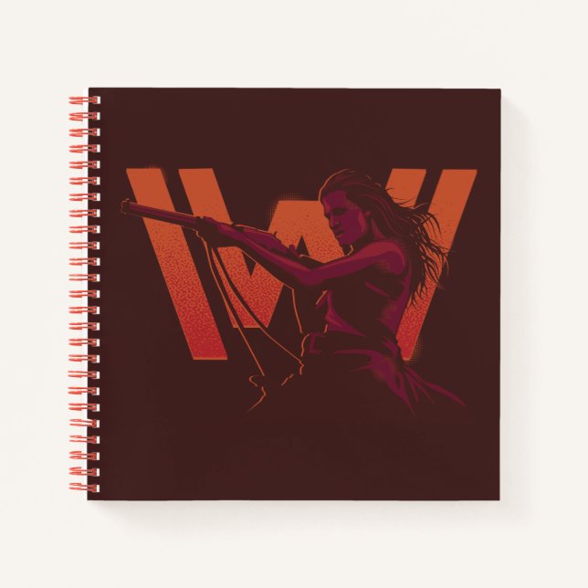 Westworld | Wyatt With Rifle Over Logo Notebook (Front)
