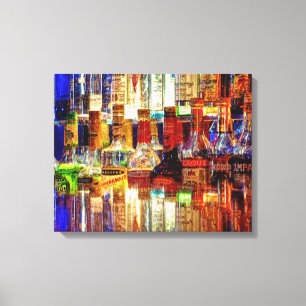 Wet Bar Abstract Canvas Print