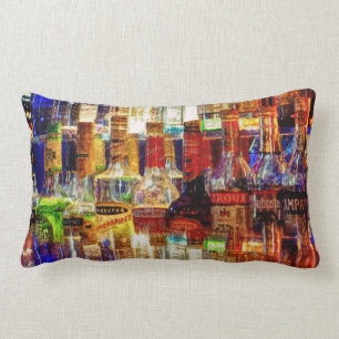 Wet Bar Abstract Lumbar Pillow