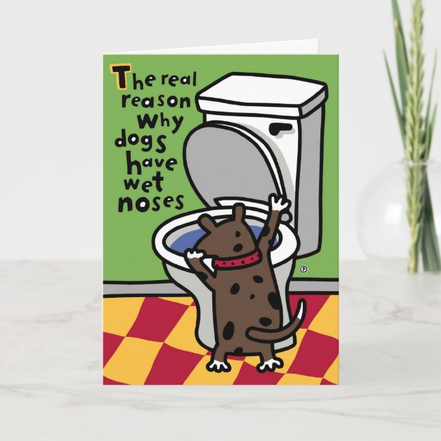 wet doggie nose card (Front)